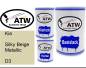 Preview: Kia, Silky Beige Metallic, D3: 500ml Lackdose + 500ml Klarlack + 250ml Härter - Set, von ATW Autoteile West.